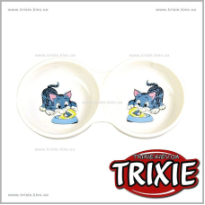 Керамическая миска  для кошки TRIXIE - двойная