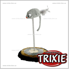 Мышь для кошки TRIXIE - на пружине Мышь для кошки TRIXIE - на пружине