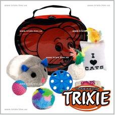 Сумка с набором игрушек для кота TRIXIE